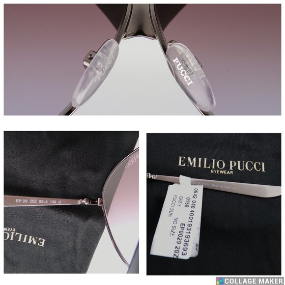 Pucci Abstract Print Rounded Cat Eye Shades, Oversized Novelty Summer - Picture 16 of 16